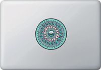 Water Element Mandala - Vinyl Decal for Laptops | Macbooks | Indoor Use - Copyright 2016 Yadda-Yadda Design Co.(Variations Available) (4" Dia.)