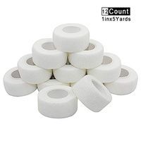 Self Adhesive Bandage Tape-Self Adherent Stretch Medical Bandage Wrap,Athletic Tape/Vet Tape,1Inch 5Yards-12 Count