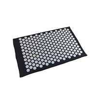 Lotus Acupuncture Massage Pads Relief Back Body Stress Pain Acupressure Cushion Yoga Mat with Pillow,Black 11