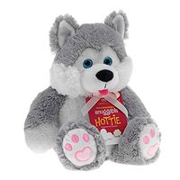 Microwaveable Snuggable Reusable Animal Teddy Hottie (Huskey)