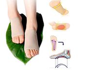 Silicone Gel Fallen Arch Support Cushion Flatfoot Orthotic Pronation Plantar Pain Relief Pads Socks by Advanced (M)