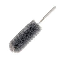 Microfiber Hand Duster with Telescoping Extension Pole, Electrostatic Feather Duster Appliances - Ceiling Fans, Shutters, Cars, Blinds, 41cm - Gray