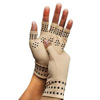JOEPET Magnetic Anti-Arthritis Fingerless Health Therapy Gloves, Improve Blood Circulation and Healing, Alleviate Symptoms of Arthritis, Relief Rheumatoid Osteoarthritis,Flesh