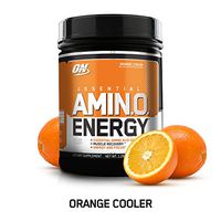 OPTIMUM NUTRITION ESSENTIAL AMINO ENERGY, Orange Cooler, Keto Friendly Preworkout and Essential Amino Acids with Green Tea and Green Coffee Extract, 65 Servings