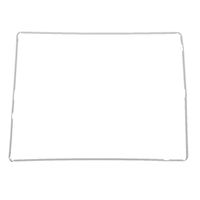 White Middle Frame DIGITIZER Support Part Adhesive Applied Bezel for iPad 2