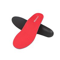 Mancru Orthotic Arch Support Shoe Inserts Insoles for Flat Feet Feet Pain Plantar Fasciitis Pronation for Man and Woman-Red M