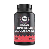 Fuel Organics Best Joint Repair Vegan Combination of 1500 mcg glucosamine sulfate with MSM︱chondroitin, Turmeric Extract & boswellia,︱90 Capsules︱Gluten Free, Shellfish Free, for Adults, Man & Women