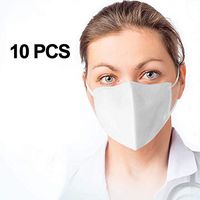 10Pcs Filter 3 Ply Protective Respiratory System Anti Pollen Dust Allergens Breathability Comfort Breathable White