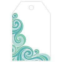 Waves Printed Gift Tags - 2 1/4 x 3 1/2in. (100)