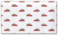 Gift WRAP Tissue Paper for Christmas, 20 Sheets, Large 20x30, Printed Decorative Tissue Paper (Vintage Red Truck with Christmas Tree)