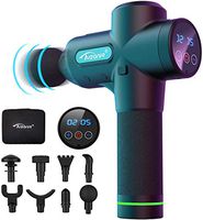 Massage Gun Handheld Deep Tissue Percussion Muscle Massager with 20 Speeds and 9 Types of Massage Heads for Relieving Muscle Pain, Soreness, and Stiffness