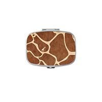 Udoosun Giraffe Skin Vector Custom Personlized Rectangular Tablet Medicine Pocket Purse Travel Pill Vitamin Decorative Box Case Holder
