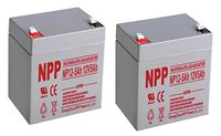 NPPower NP12-5Ah SLA Sealed Lead Acid 12 Volt 5Ah Battery with F1 Style Terminals / （2pcs）