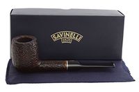 Savinelli Tre 114 KS Tobacco Pipe - Rustic