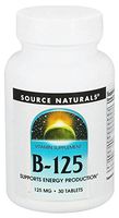 Source Naturals B-125, 125 mg B-Vitamins For Energy Production Support - 30 Tablets