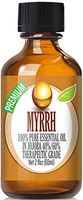 Myrrh Essential Oil - 100% Pure in Jojoba (40%/60% Ratio) Best Therapeutic Grade - 60ml
