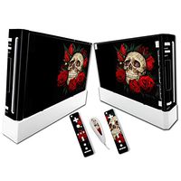 DAPANZ Skull Skin Sticker Vinyl Decal Wrap Cover for Nintendo Wii System Console