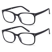 ALTEC Vision Bifocal Reading Glasses - 2 Pairs Men n Women Bifocal Readers 2.00
