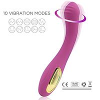 LED Light 10 Speeds V-Î-Brâtor Wireless Massager Wand Waterproof Power Suitable for Home Fitness Sports Cordless Electric Massager Adjustable for Neck Back Body,Sports Release (Purple-Orginal)
