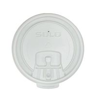 Solo LB3101-00007 White Lock Back Reclosable Plastic Lid - For Solo Paper Hot Cups (Case of 1000)