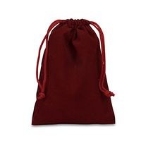 Burgundy Velour Bags | Quantity: 25 | Width: 2"