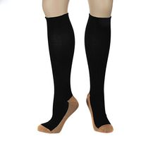 Trenton Gifts Copper Compression Socks | Ladies | Size 9-11 | Black