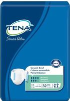 Tena® Ultra Stretch Disposable Unisex Heavy Absorbent Incontinent Brief Tab Closure 2X-Large 64-70 Inch Waist/Hip CS/64 White