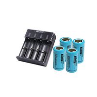 18350 Lithium Battery 3.7V ICR18350 900mAh Rechargeable Battery with 4 Slot Smart Battery Charger