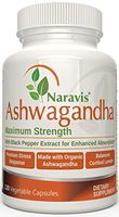 Organic Ashwagandha with Black Pepper - 1300 mg per Serving - 120 Veggie Capsules - Enhanced Absorption - Supplement for Mood Enhancement, Adrenal Support, Cortisol Manager, Stress Relief - Non-GMO