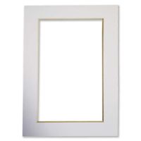 Picture Frame Factory Outlet - 5x7 White Pre-Cut Picture Mat with White Core Bevel Cut for 4x6 Photo (4)
