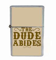 The Dude Abides Funny Flip Top Oil Cigarette Lighter