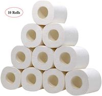 Ultra Soft White Toilet Paper Hand Towels Paper,4 Ply Comfort Care,Family Safe Eco Friendly Toilet Tissue Roll Pack (10 Rolls)