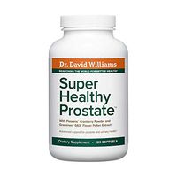 Dr. David Williams’ Super Healthy Prostate Promotes Healthy Prostate Tissue and Function and Normal Urinary Flow, 120 Softgels (30-Day Supply)
