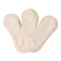 GladRags Pantyliner Made with Organically Grown Cotton, Natural, 3 Count