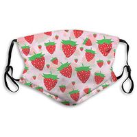 MSMM Strawberry Adjustable Adults Kids for Running Traveling Filter Air Pollution