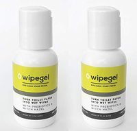 Wipegel: Travel Size. Pack of 2, Makes up to 100 Wipes