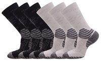 FASTBON Compression Socks with Snowflakes Printing for Men's and Women's (3, 6 Pairs) for Running,Travel,Party 10-20mmHg