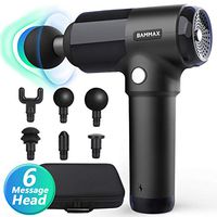 Massage Gun Deep Tissue Percussion Muscle Massager Handheld Body Massagers Power Massager Sports Drill Portable Electric Fascia Gun for Pain Relief Soreness Stiffness with 6 Heads,Massage Gun Quiet