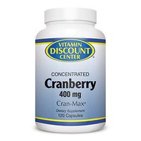 Vitamin Discount Center Concentrated Cranberry 400mg, 120 Capsules