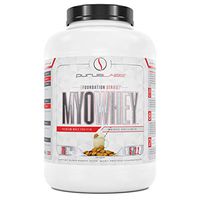 Purus Labs MyoWhey Premium Whey Protein - 5 Pounds – 22 g Protein – Keto Friendly 1.5 g Sugar – Instantized Whey Mixes Easily – Great Tasting – Rich in BCAAs