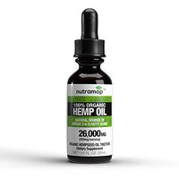 100% Organic Hemp Oil Tincture : 26000MG : Natural Source of Omega 3-6-9 Fatty Acids : Made in USA (350mg per Serving x 75 Servings) : Nutramap