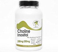 Choline 250mg Inositol 250mg ~ 200 Capsules - No Additives ~ Naturetition Supplements