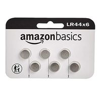 AmazonBasics LR44 Alkaline Button Coin Cell Batteries - 6-Pack
