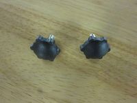 LOT OF ~ 10 ~ REPLACEMENT 5MM KNOBS FOR CB RADIOS SPEAKERS SCANNERS, ETC ~58605~