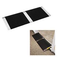 LXT PANDA Portable Threshold Ramp Wheelchair Doorway Access Door Anti Slip Ramp, Aluminum Handicap Wheelchair ramp, for Mobile Porch Temporary Scooter Ramps.