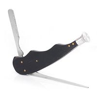 3 in 1 Ebony Wood Stainless Steel Smoking Tobacco Pipe Cleaner Tamper Tool (Type 7)