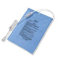 Electric Heating Pad Fast Heat with On/Off Switch Controller, Boncare Moist/Dry Heat for Neck Shoulders Back Pain, Machine Washable Cover, Large Size 12'' x 15"(Blue)