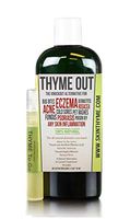 Thyme Out The Knockout Alternative For Eczema, Psoriasis, Acne, Dermatitis, Rosacea, Cold Sores, Pet Rashes, Bug Bites, Fungus, Poison Ivy, Any Skin Inflammation 1 8oz + 1/4oz "To Go" Bottle