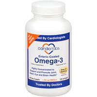 Omega-3 Enteric-Coated, Triglyceride Form, 1100 mg Omega-3 in 3 Softgels with Special Coating to Inhibit Fish Burps