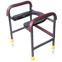 Toilet Rack Elderly Pregnant Woman Toilet Bowl Heightening Commode Chair Squatting Mobile Toilet Chair Non-Slip Safety Support Frame Bathroom Armrest,A